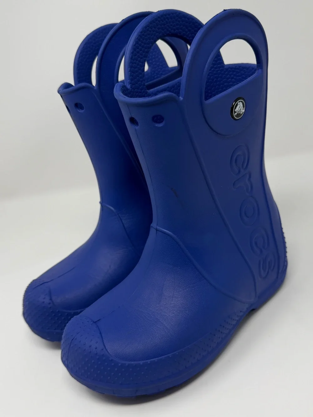 Crocs Kids' Blue Waterproof Rain Boots Sz. 13y